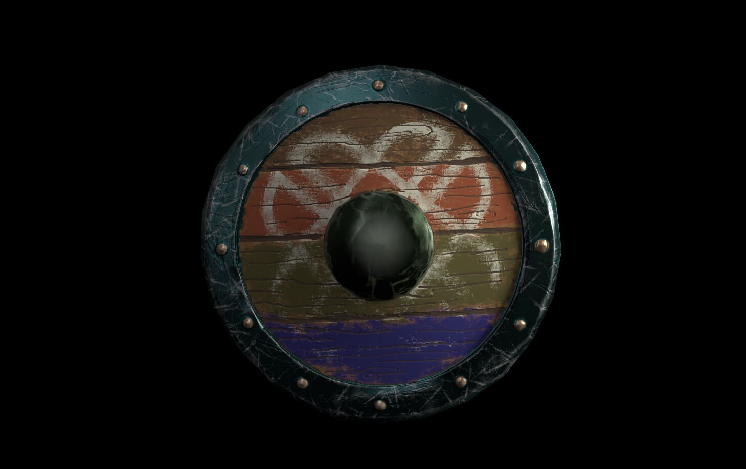 ArtStation Painted Viking Shield
