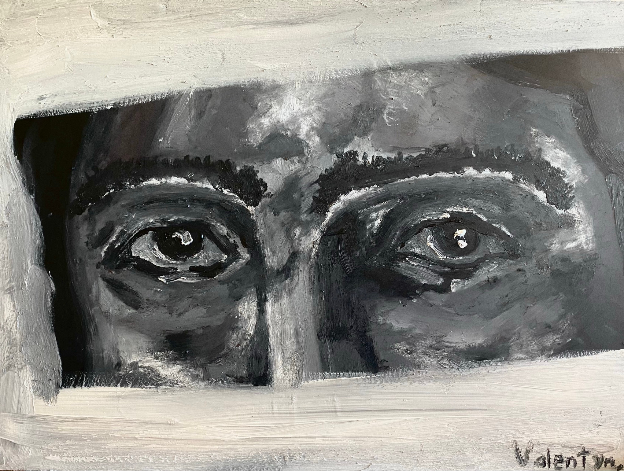 Etude of eyes and forehead 
30x40
