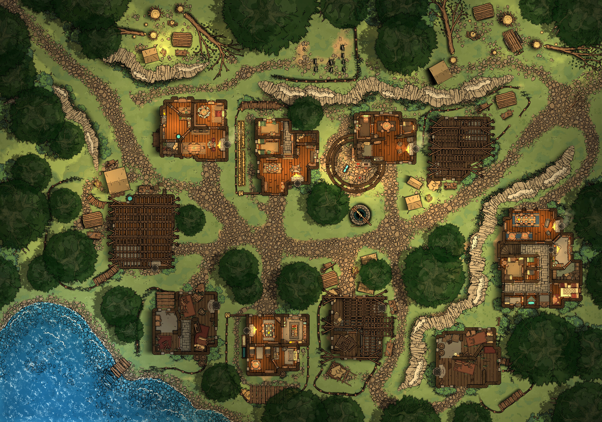 Artstation restored conyberry village phase 1 94 x 66 