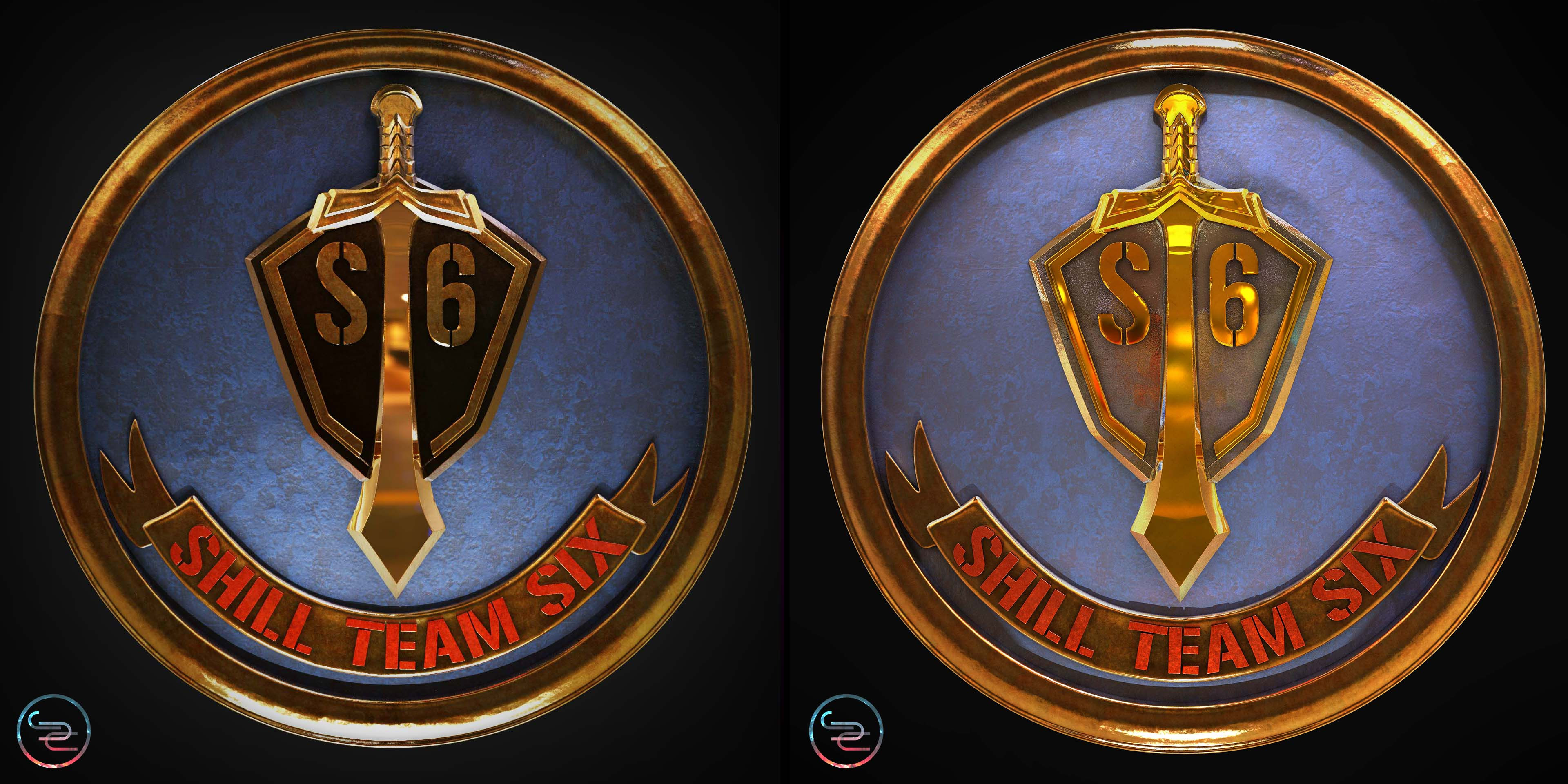 Shill Team Six - 3D Emblem for a private group project. 