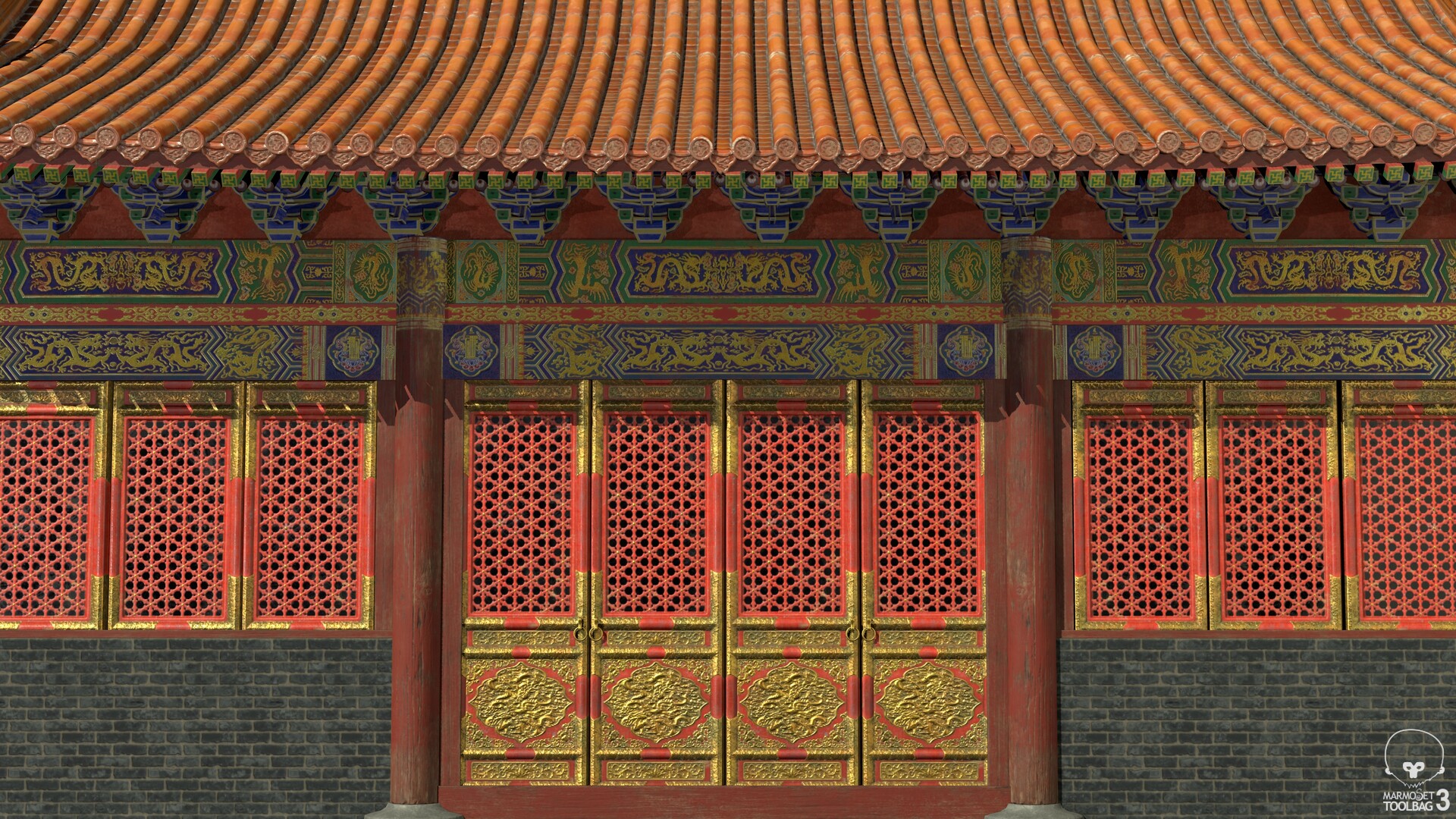 ArtStation - 故宫系列-歇山顶小建筑，古代建筑（Ancient Chinese royal architecture）