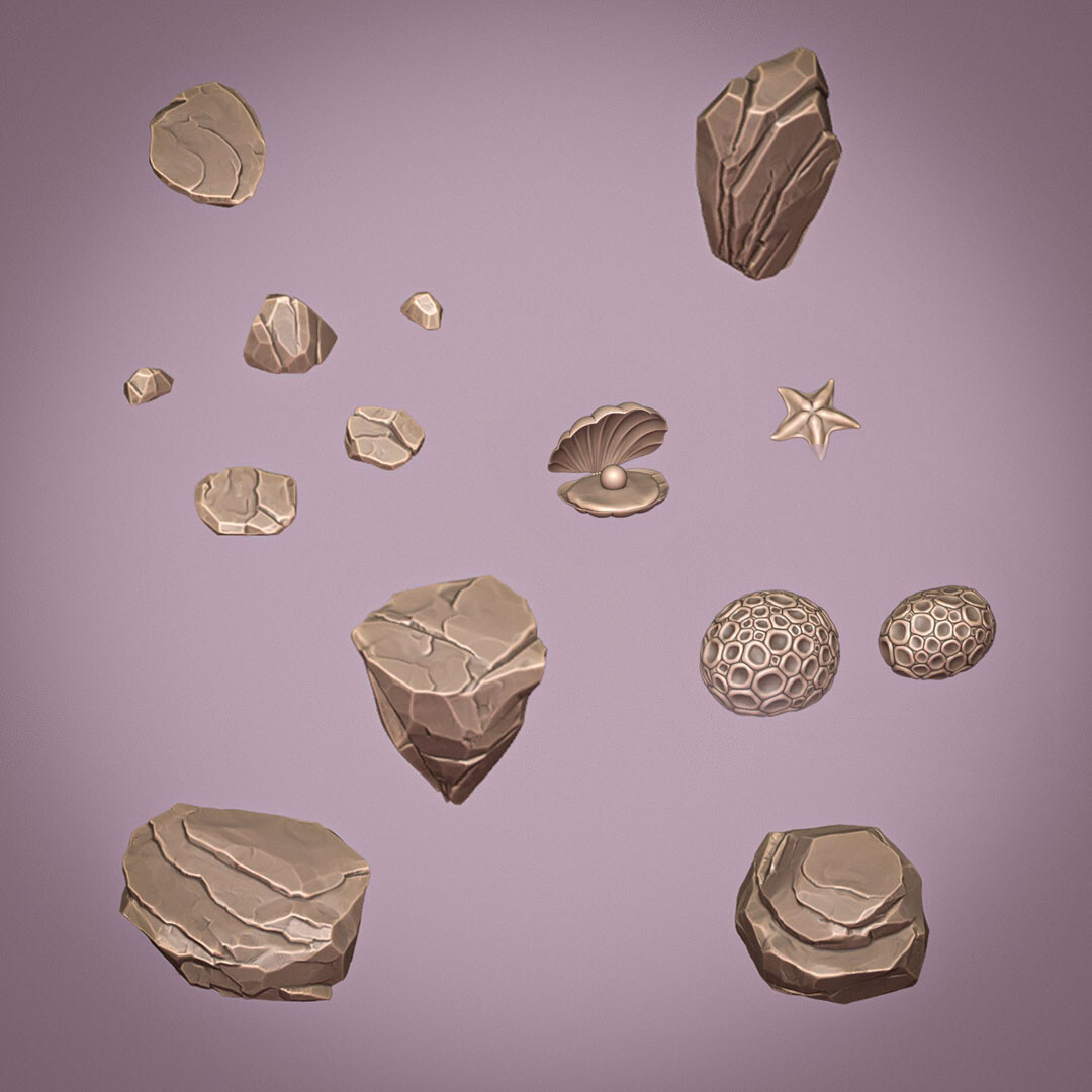 Eugene B - Stylized underwater landscape