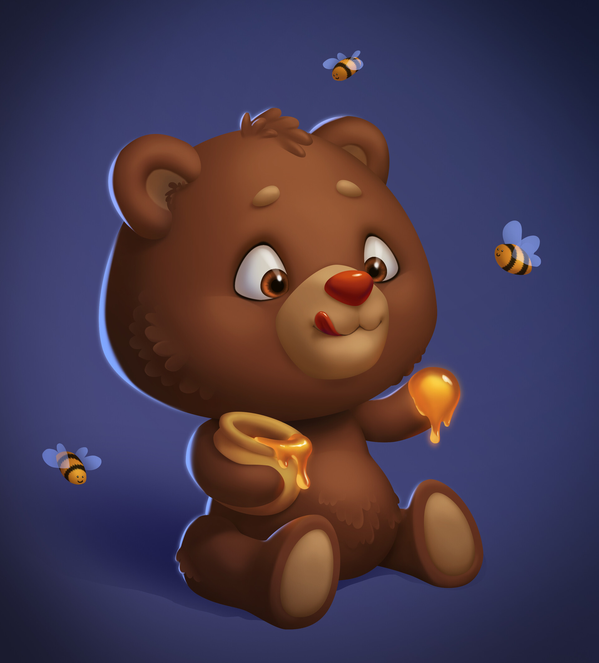ArtStation - Honey Bear
