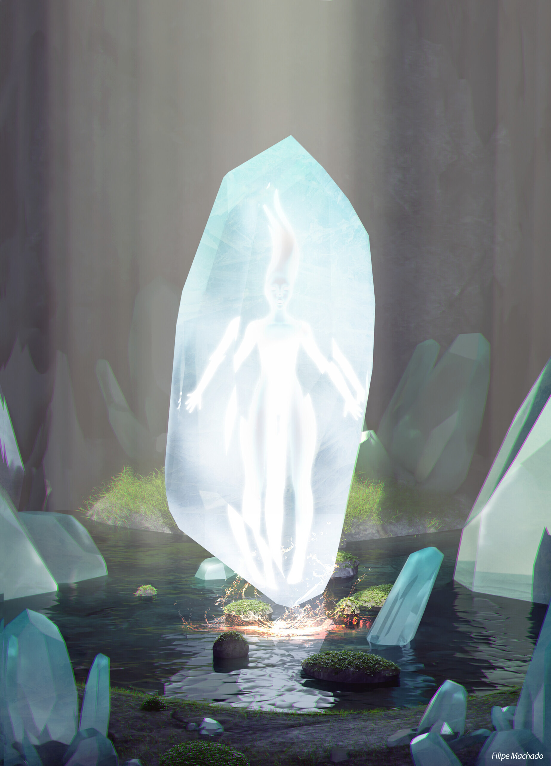 ArtStation Crystal Prison Concept Art