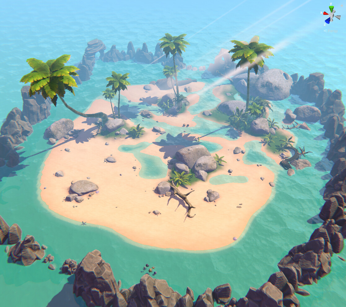 ArtStation - island beach