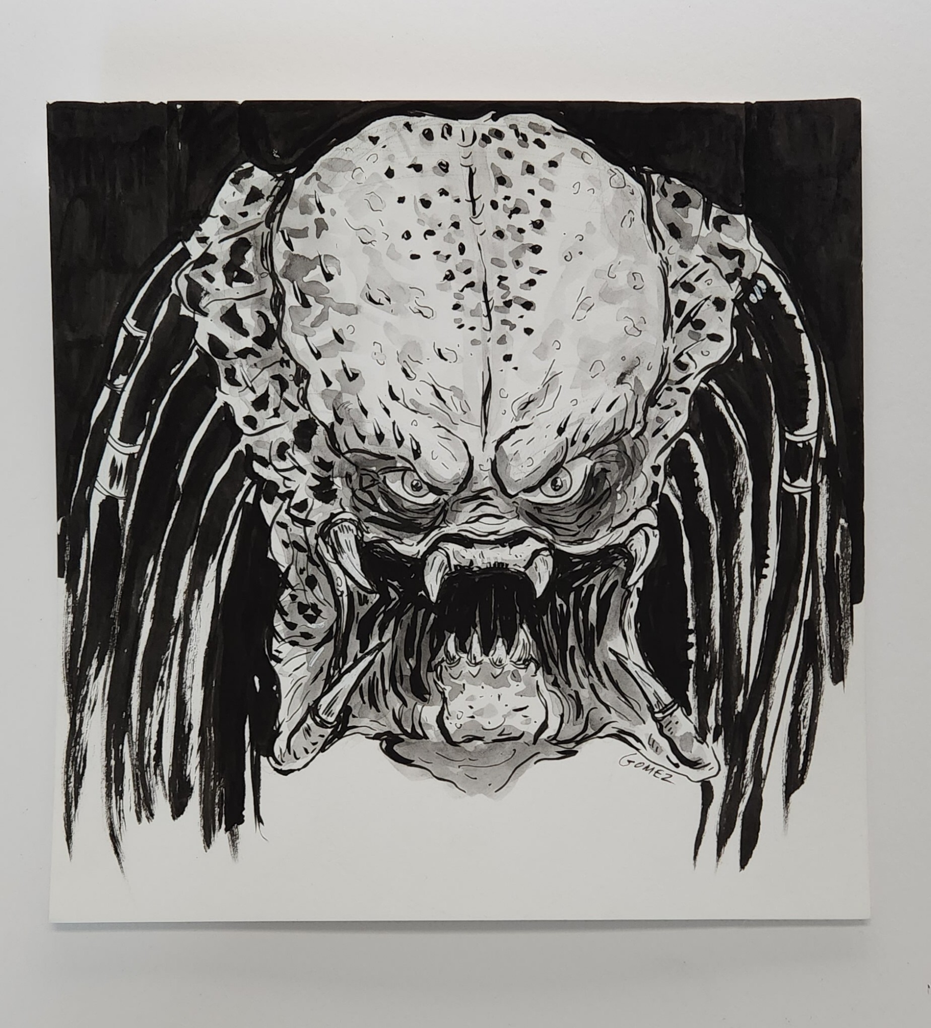 ArtStation - Predator Ink Sketch
