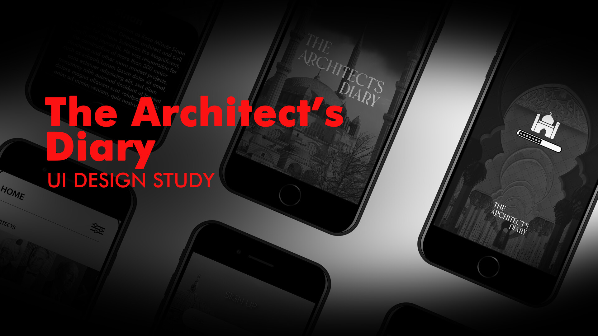 ArtStation The Architect's Diary Mobile App UI Design
