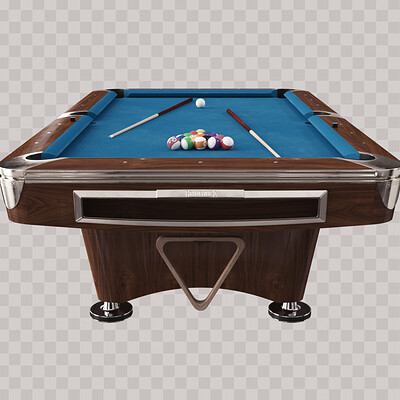 Billiard Table 3D Model and a Playable Rig
