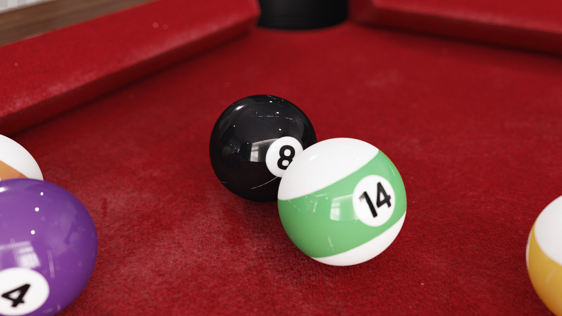Billiards Balls Cinema 4D Models for Download