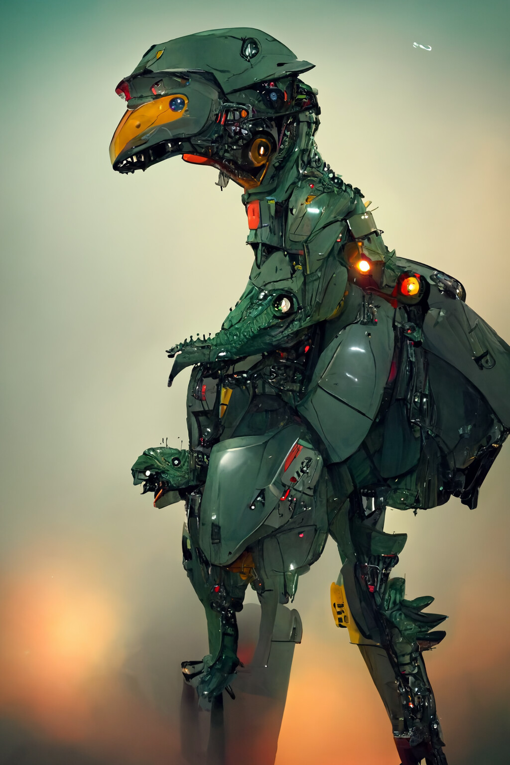 ArtStation - Mechanical Raptor/Dino Concepts