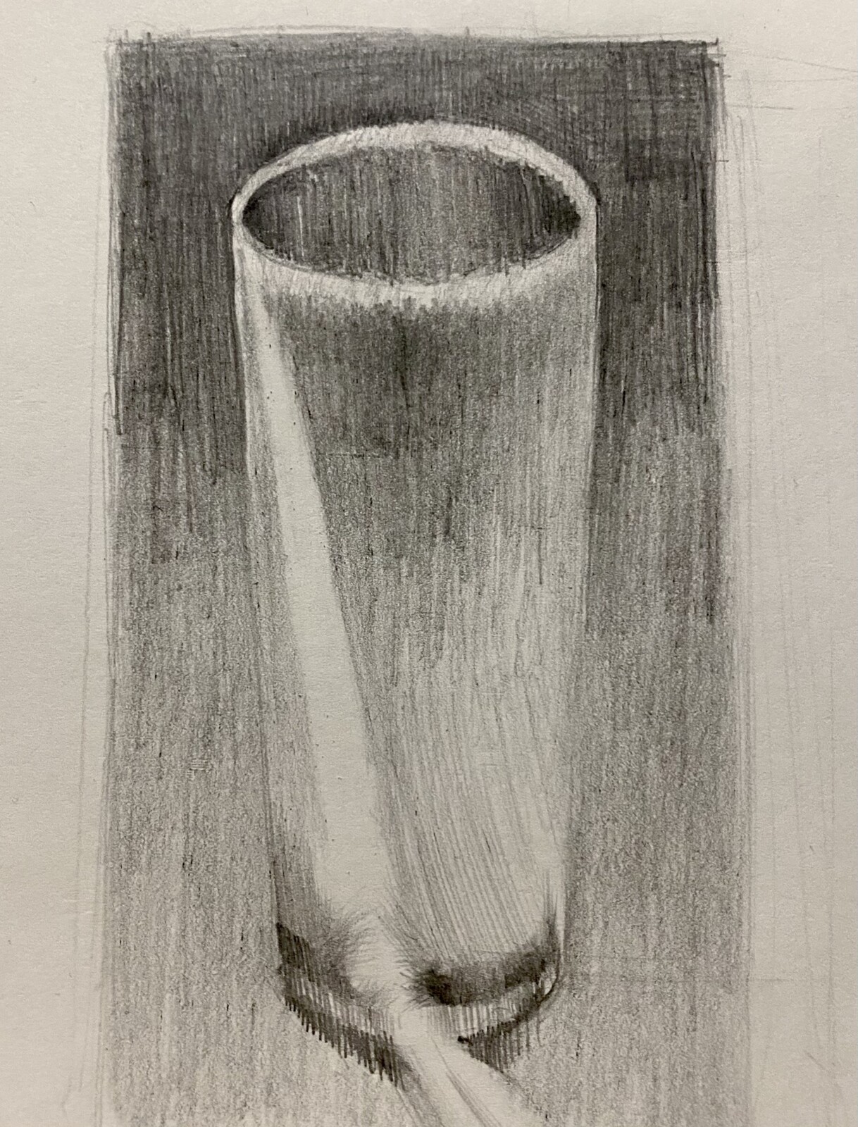 Light in a shot glass sketch 