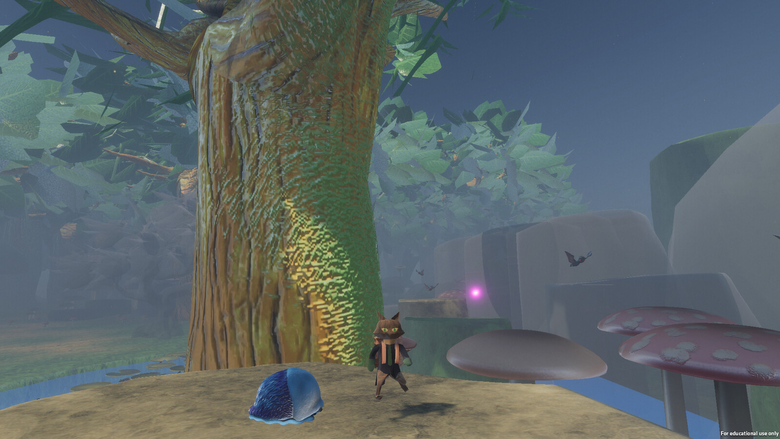 Screenshot of blue slug in game
