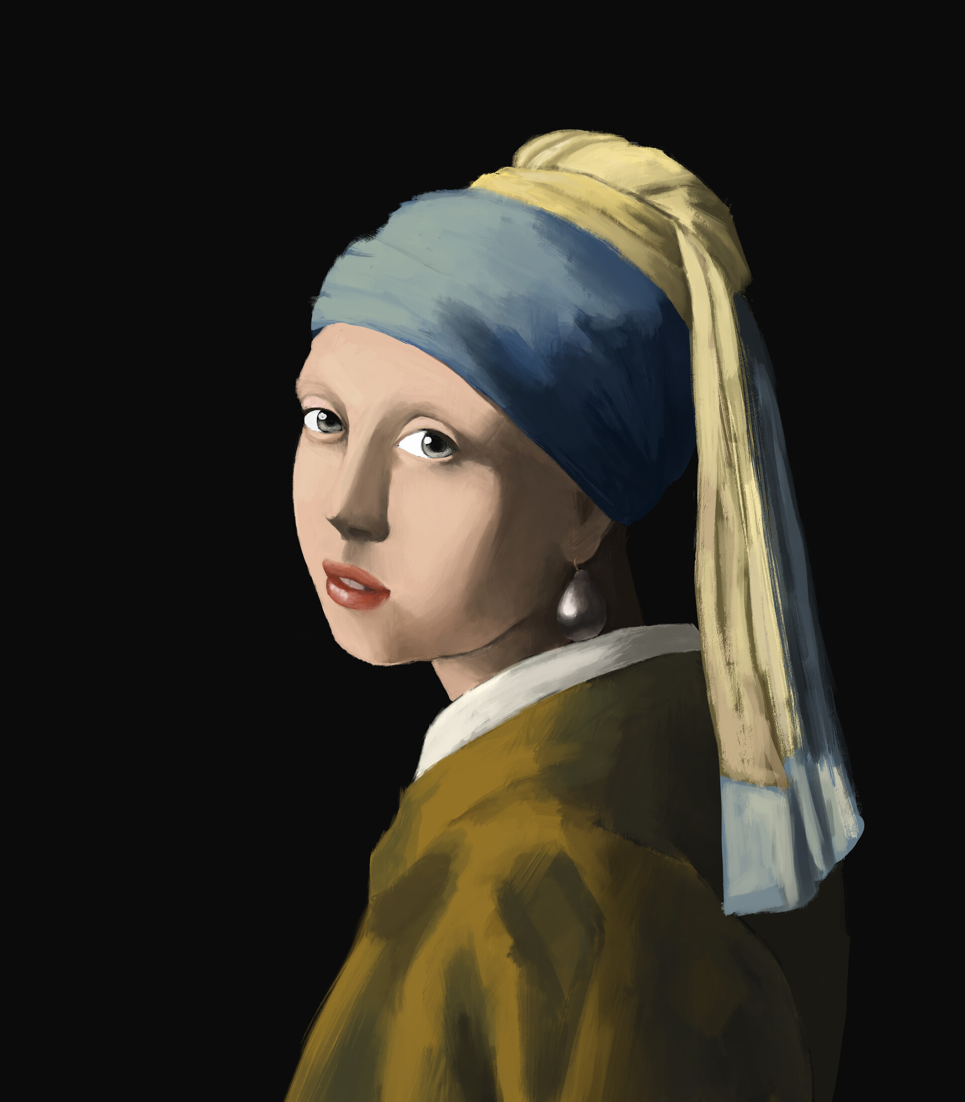 ArtStation - Girl with a Pearl Earring (pratice)