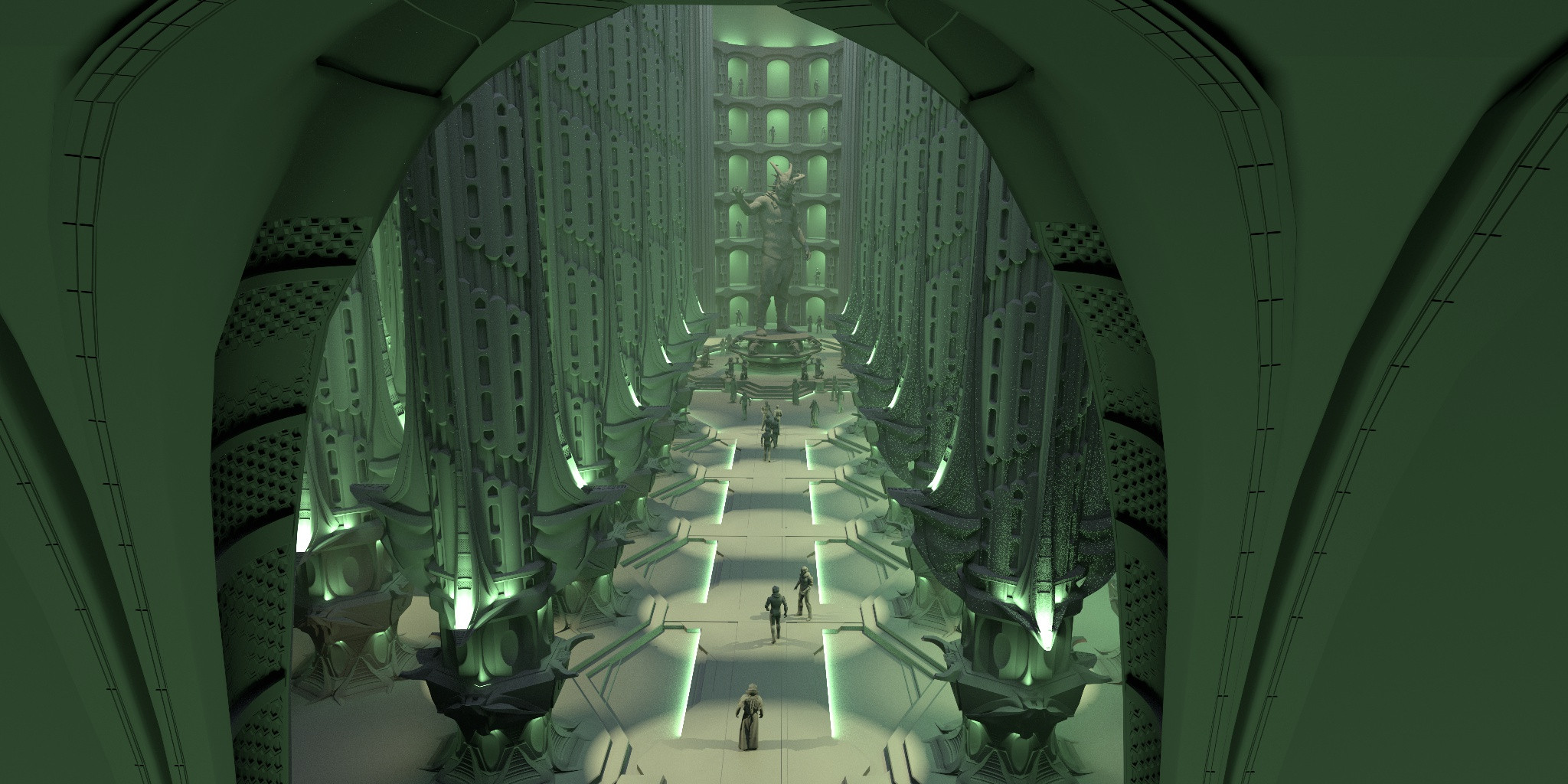 'The Orville' : 'New Horizons' / Krill Great Hall : Concept Art