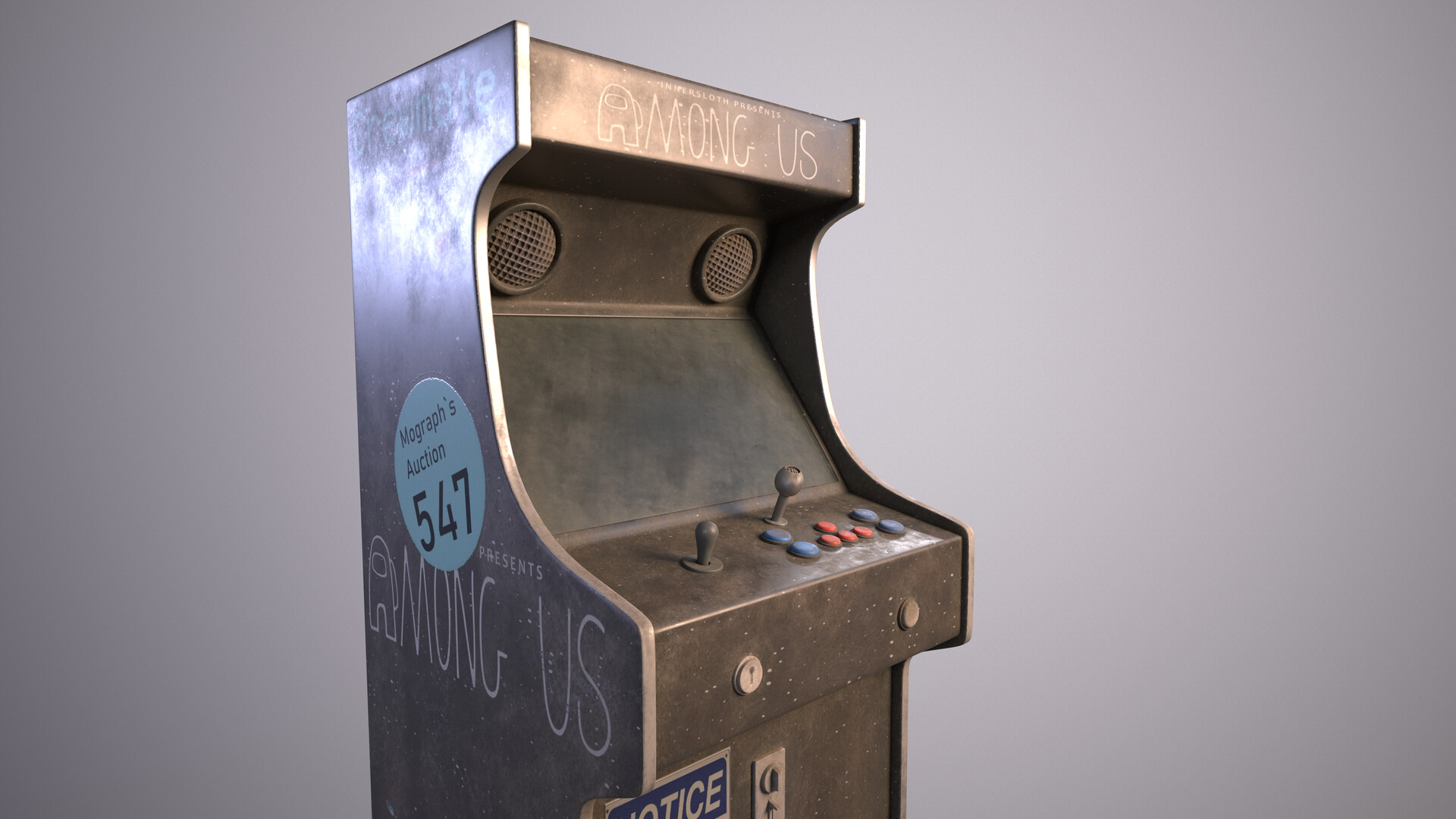 Arsenii Salin - Old arcade machine Among Us at auction