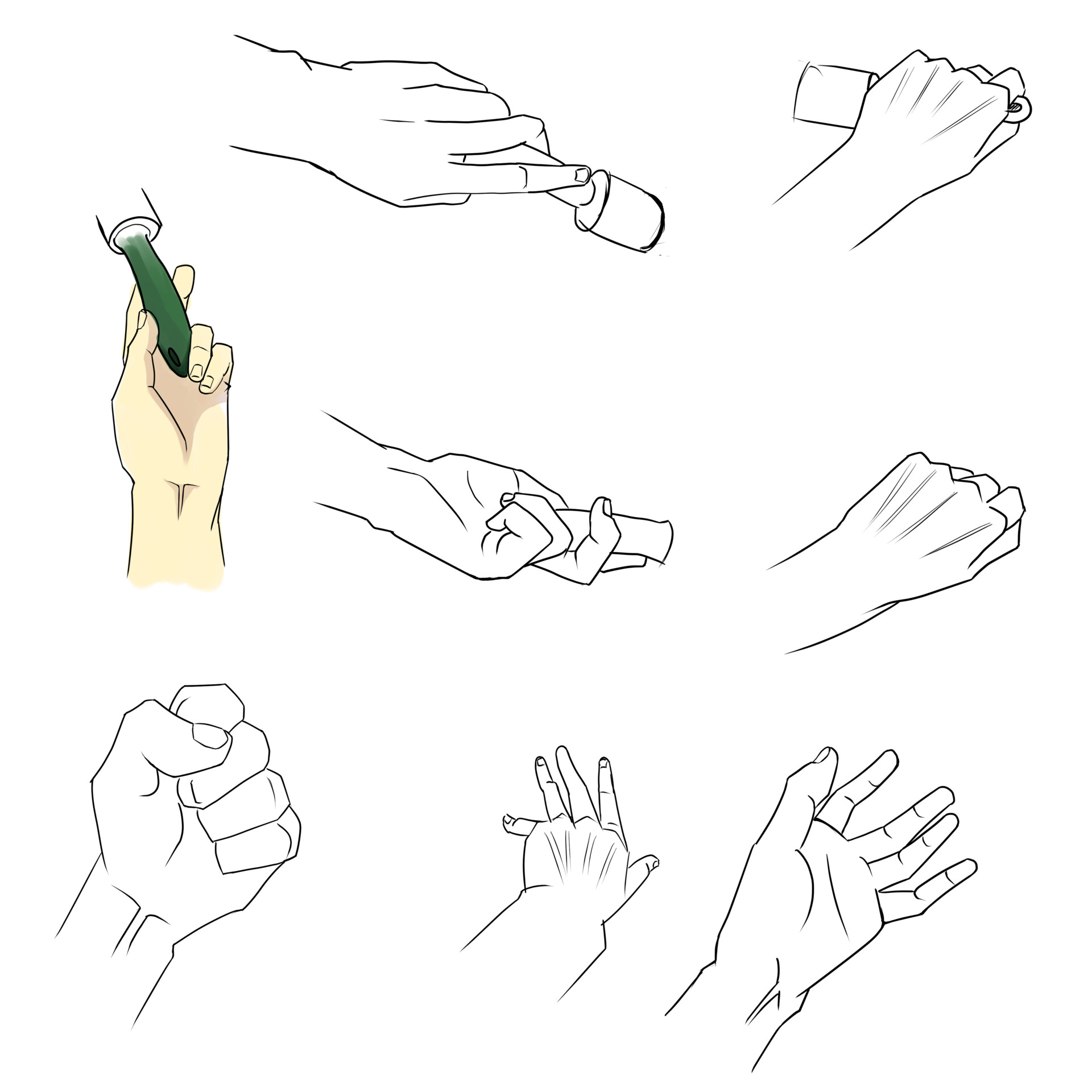 ArtStation - hands practice
