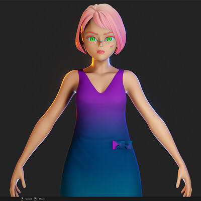 Painting  Character in Blender 3.0 - FREE DOWNLOAD FEMALE BASEMESH IN ZBRUSH