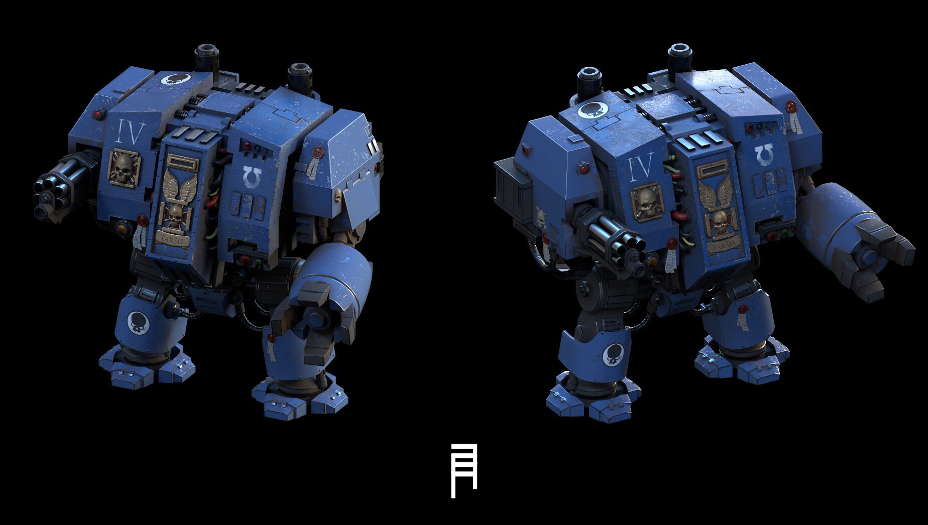 Florian Fraresso 40K Fanart Ultramarines Castraferrum pattern