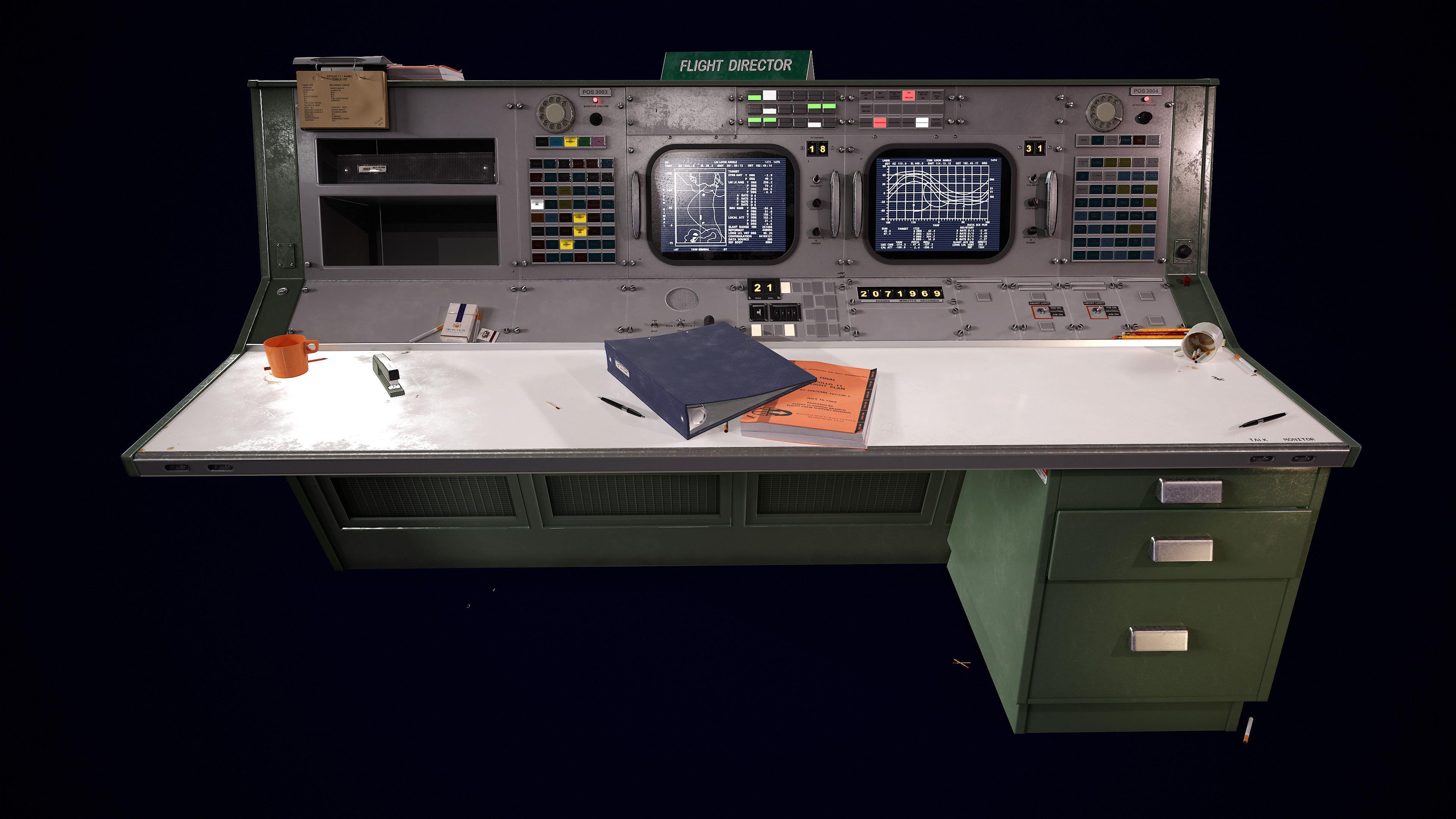 Joseph Edwards 60's Apollo Flight Control