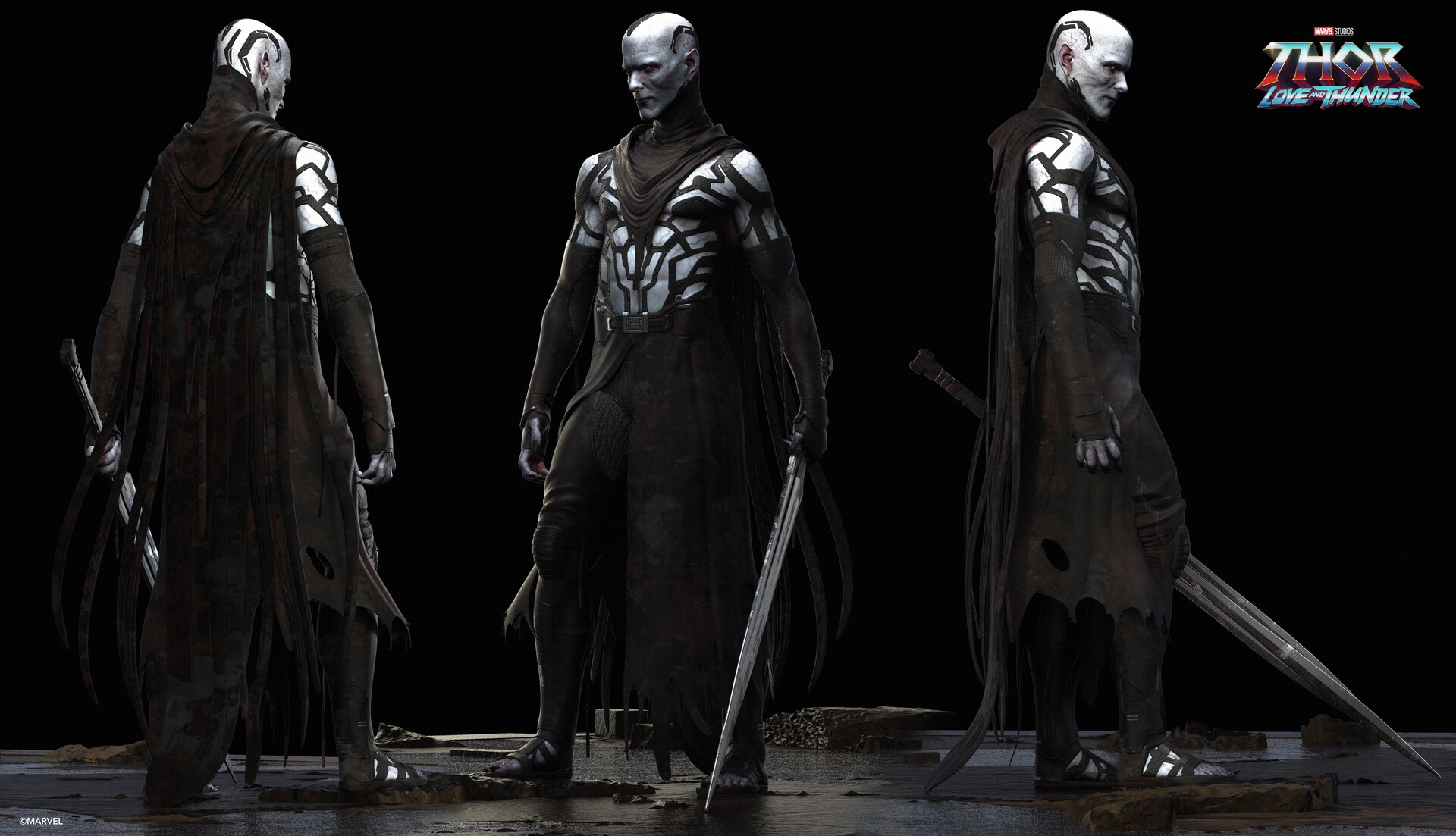 Thor Love and Thunder official concept art for #gorr