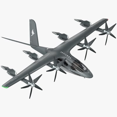 Vertical Aerospace VX4 - Electric Aircraft 3D Model - 2022