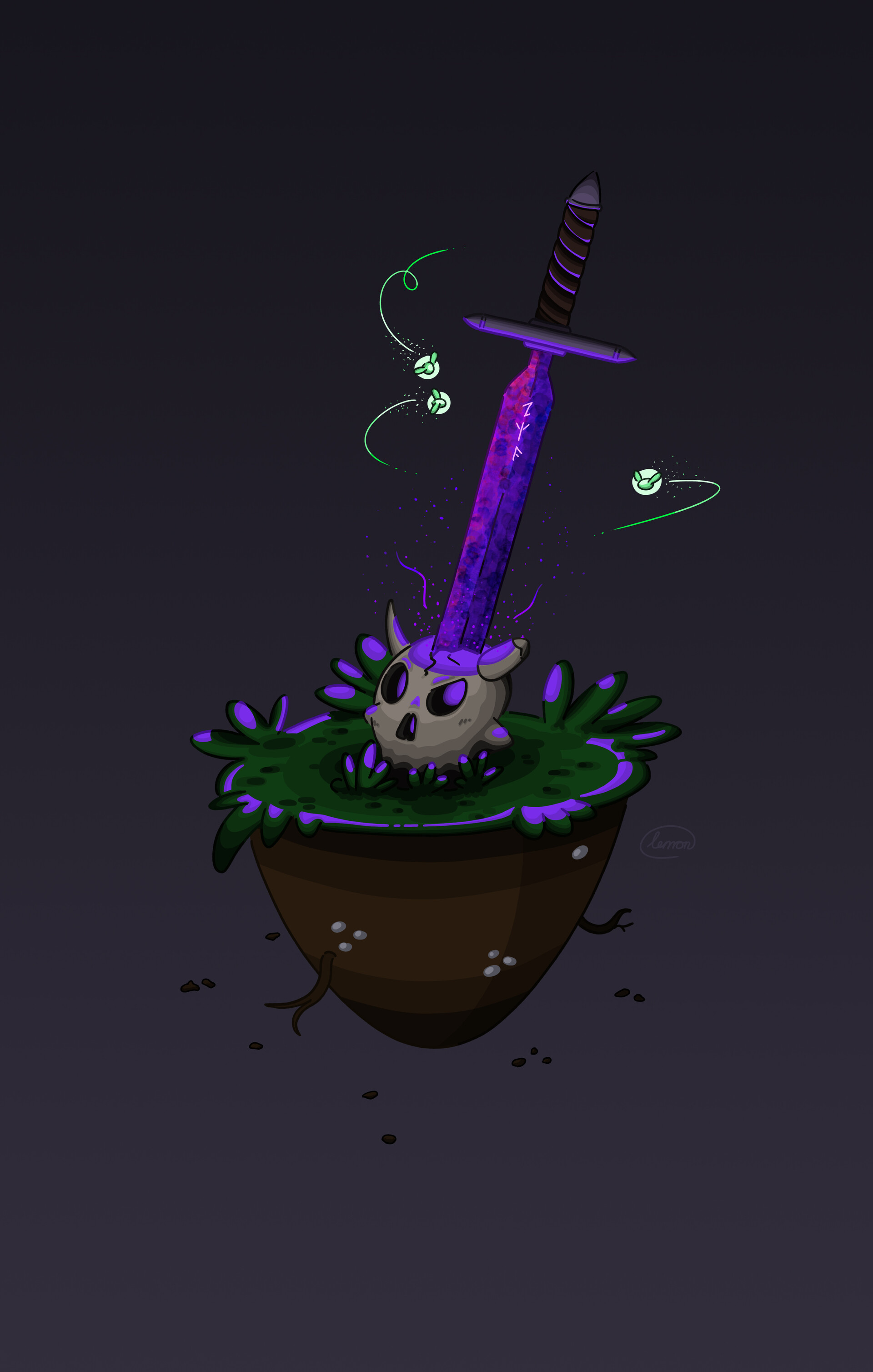 Artstation lost magic sword
