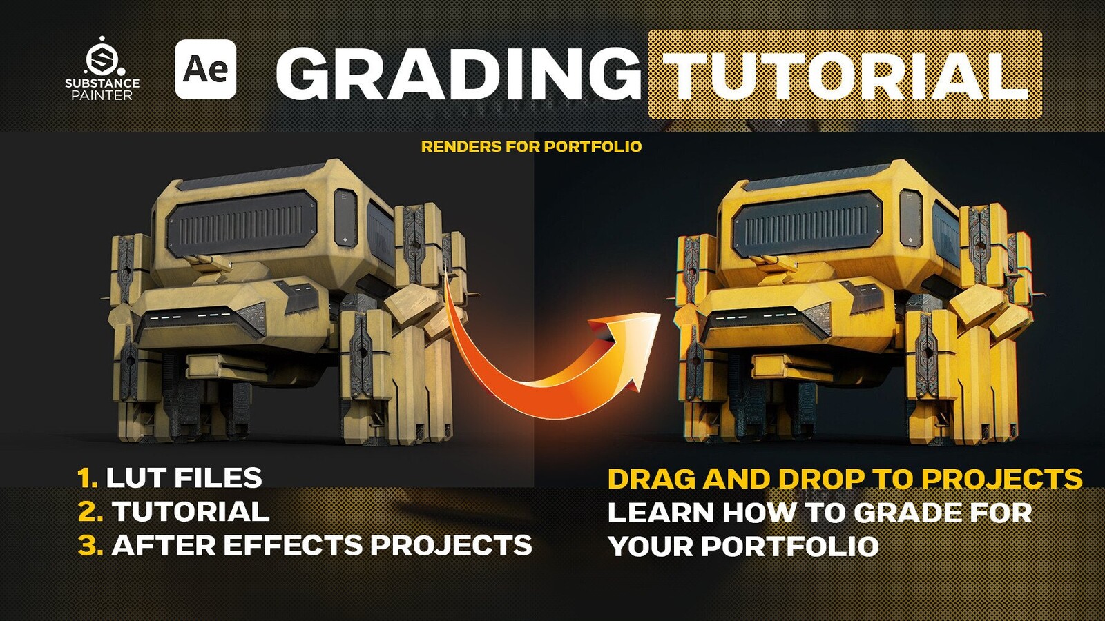 Grading after UE4 rendered Sequence done by these LUTs: https://www.artstation.com/a/16079203 