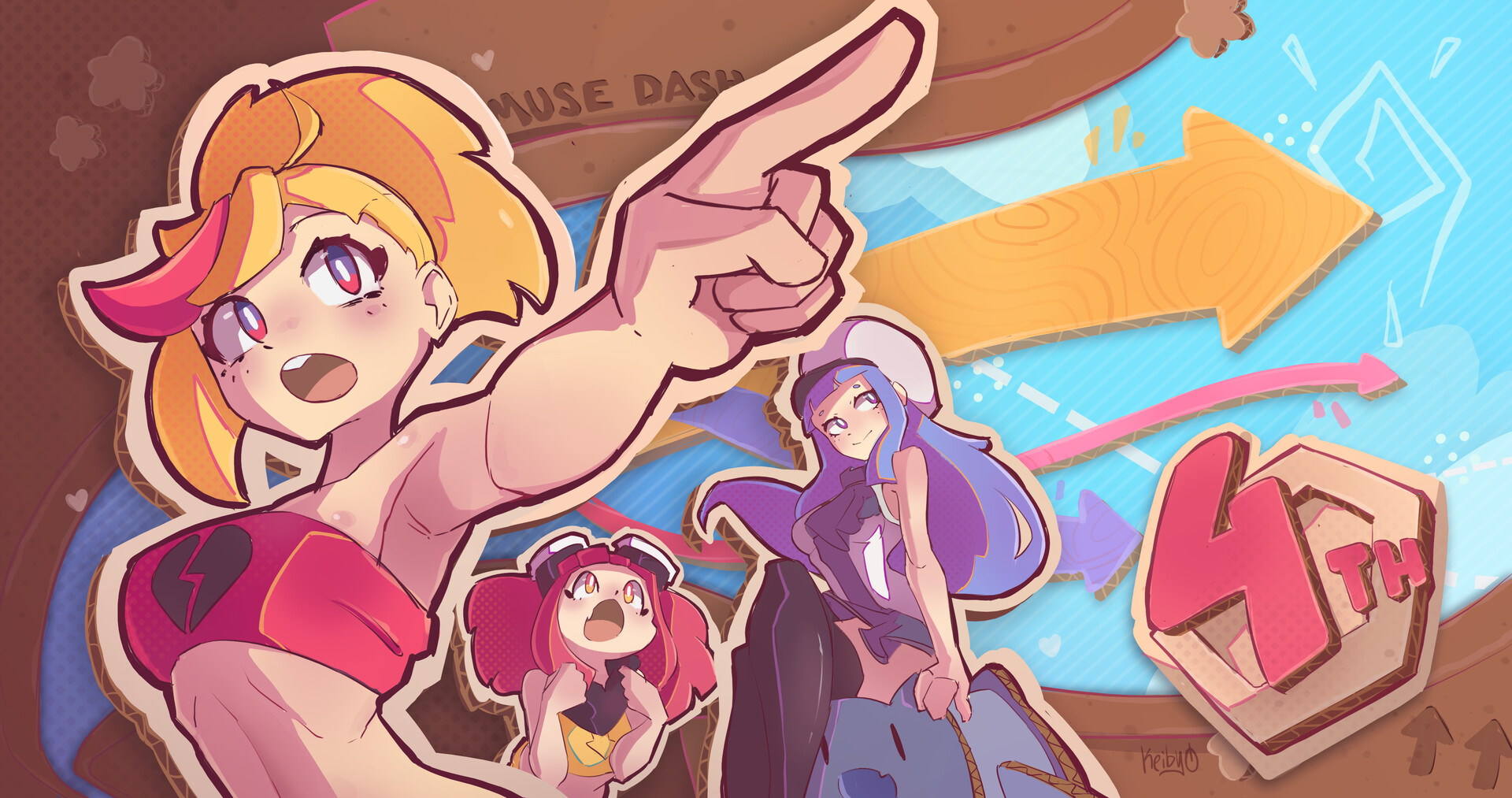 ArtStation Muse Dash Fanart 4rt Anniversary