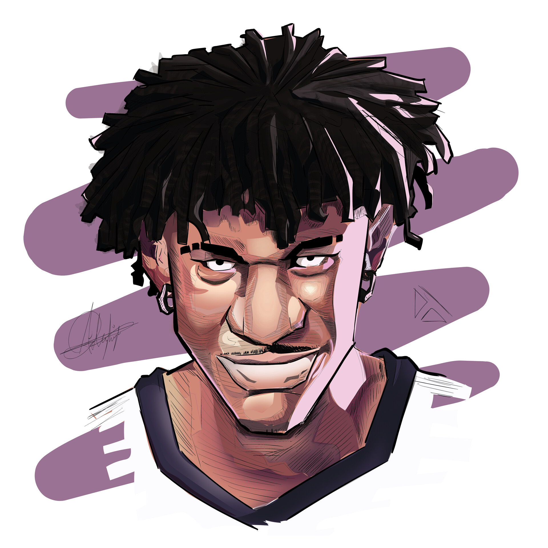 ArtStation - Ja Morant (portrait illustration)