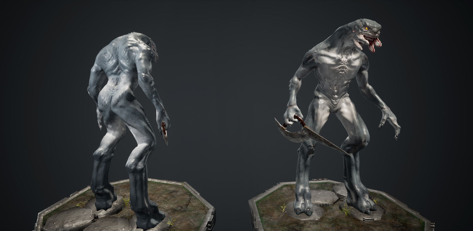 Halo elite statue top