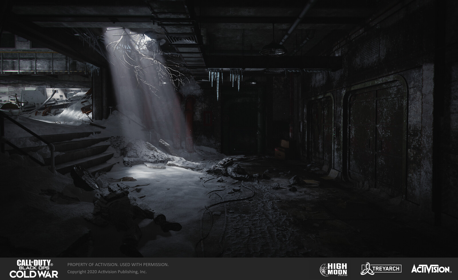 The entrance from the tunnels into the base.