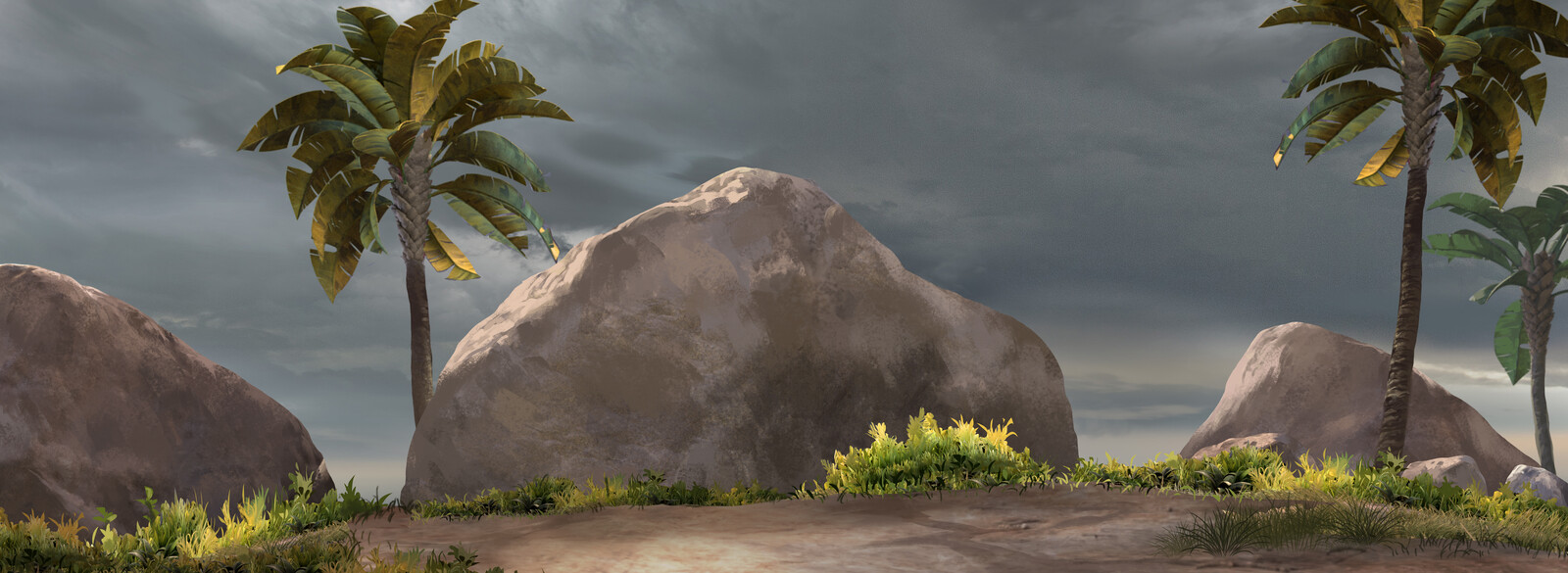 Foreground elements