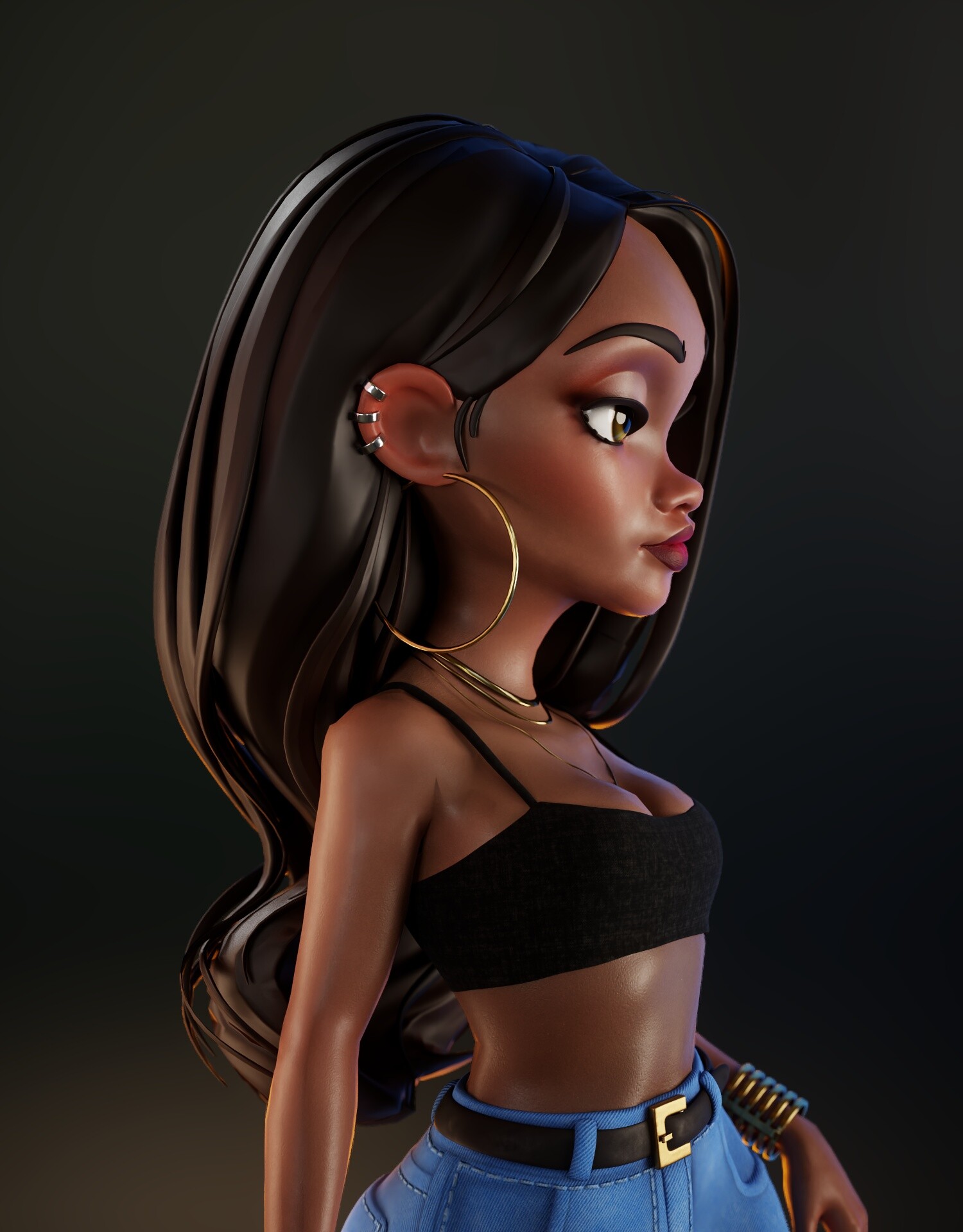 ArtStation - Rihanna stylized, game-ready