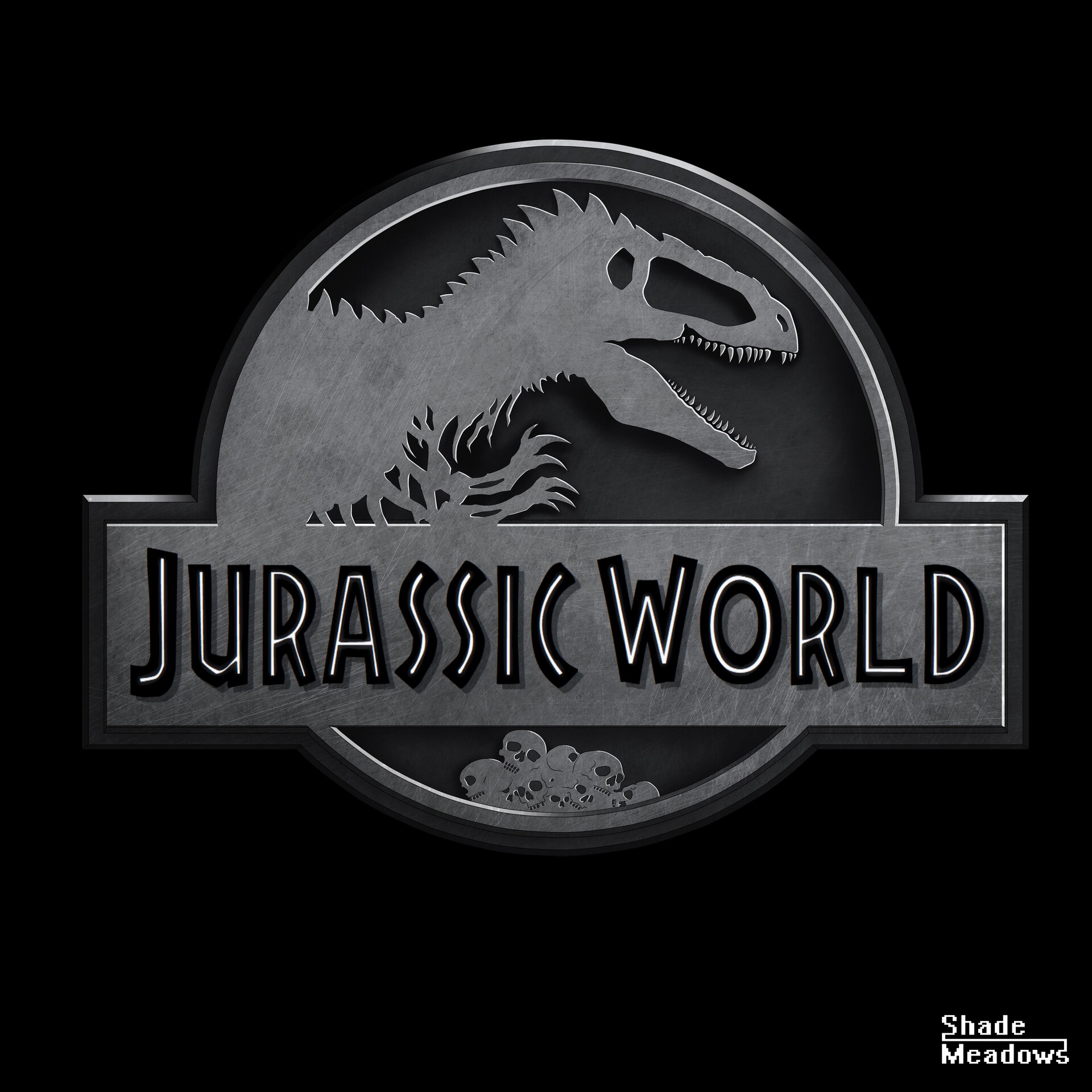 Jurassic World Logo 39-Inch Round Area Rug | Oriental Trading
