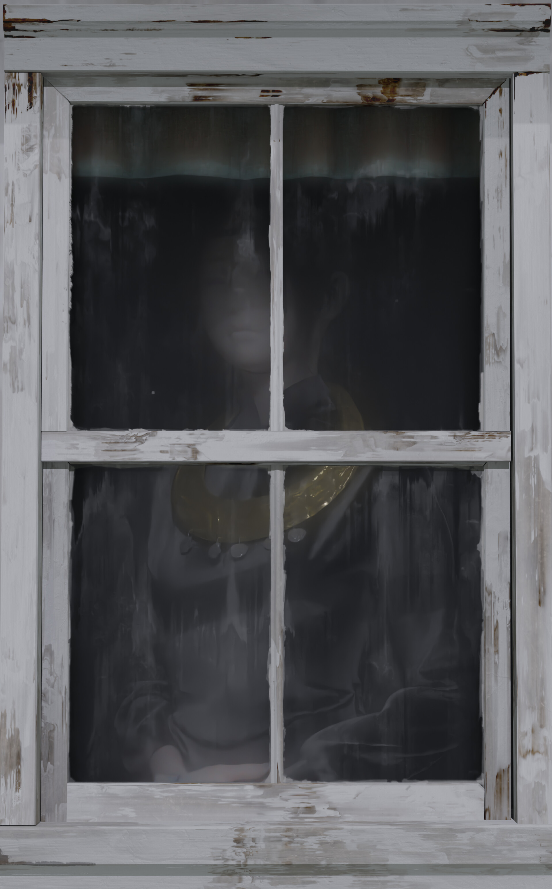ArtStation - woman in a window