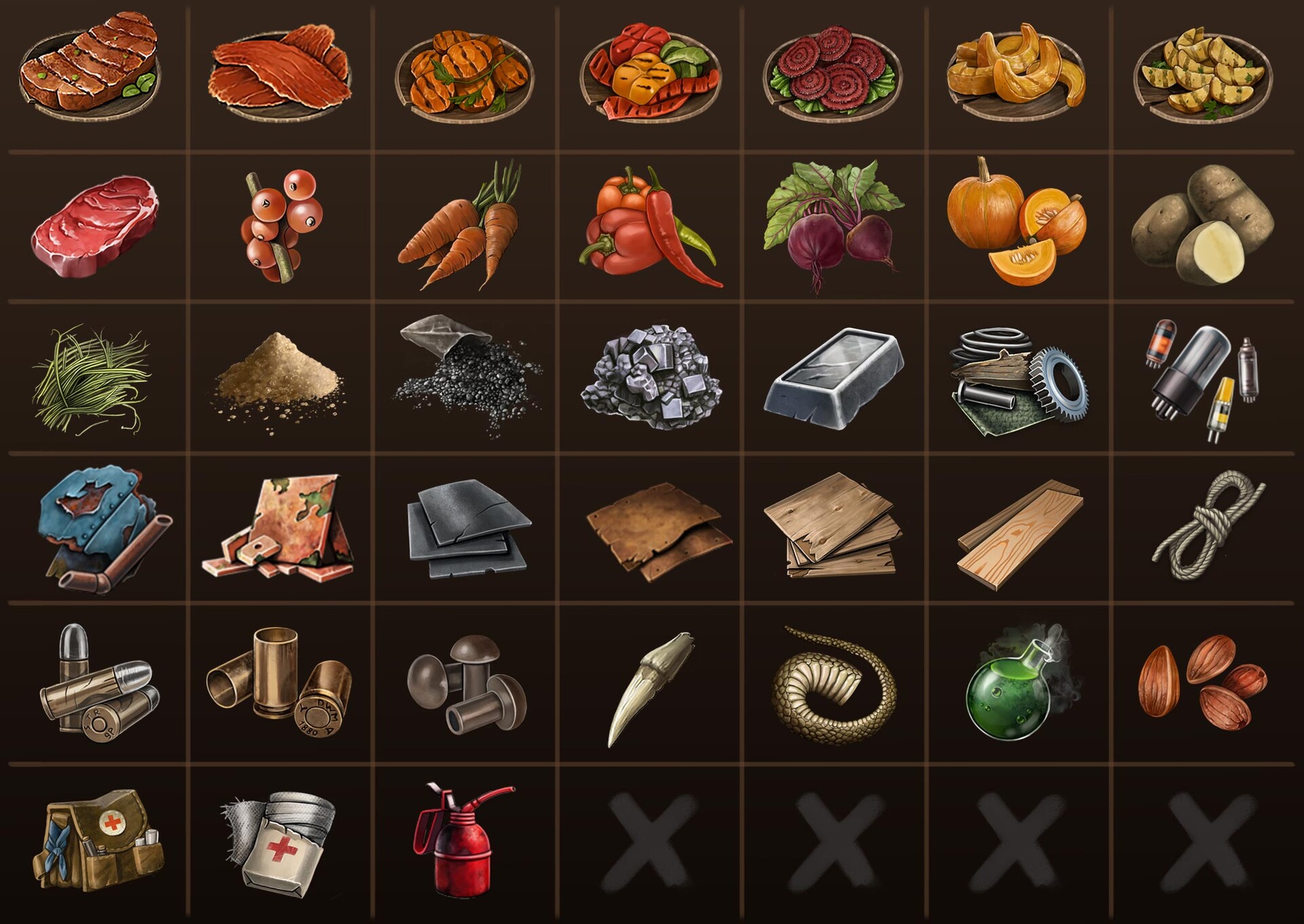 ArtStation icons "Raft Survival Desert Nomad"