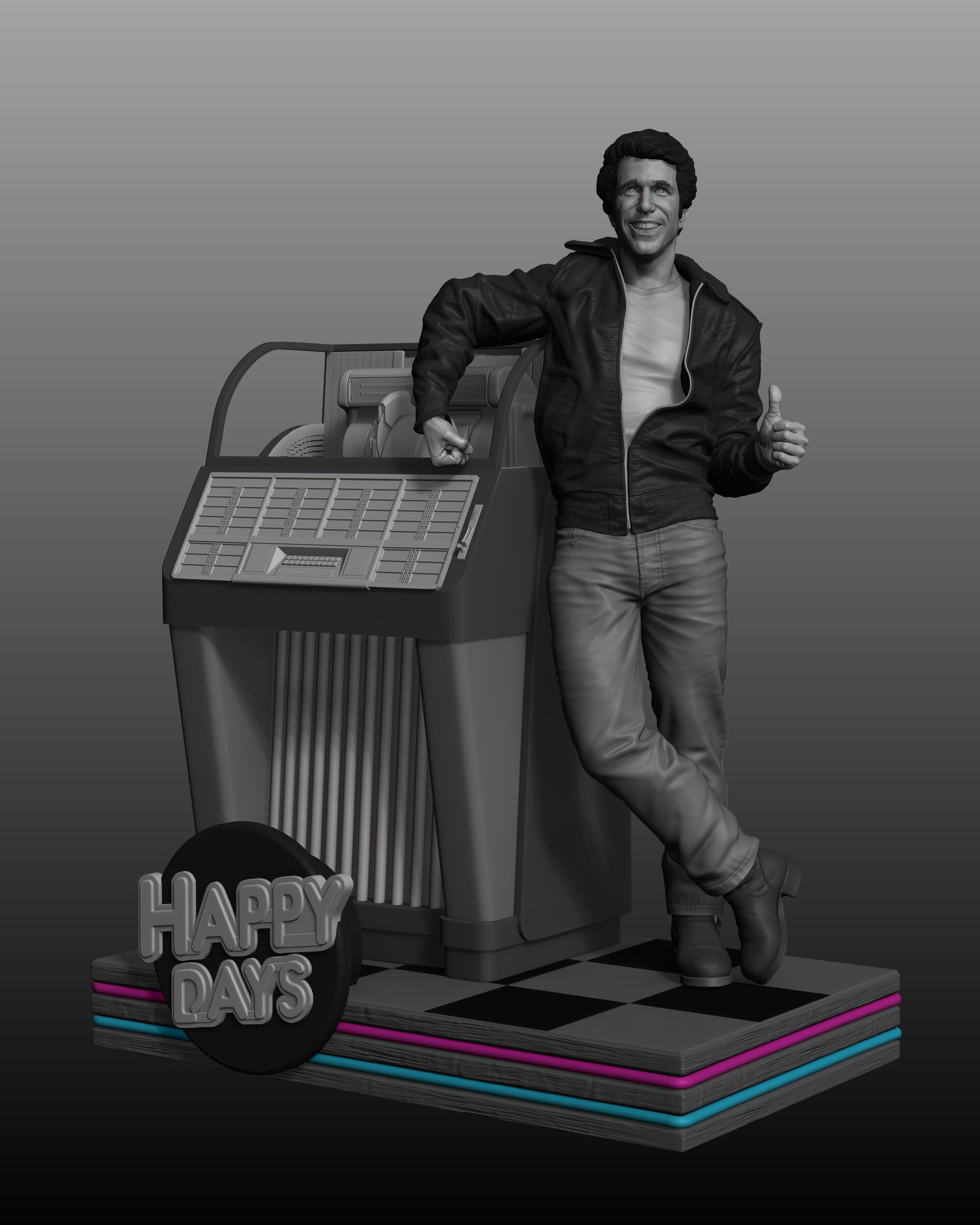 ArtStation "The Fonz" 16 statue and figure