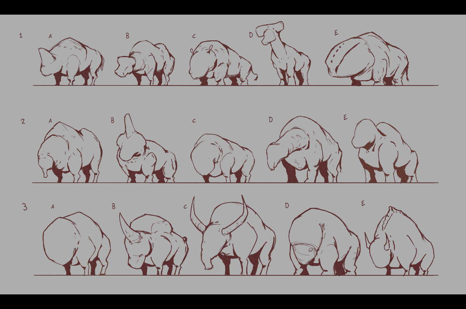 Concept art and study of the beast1