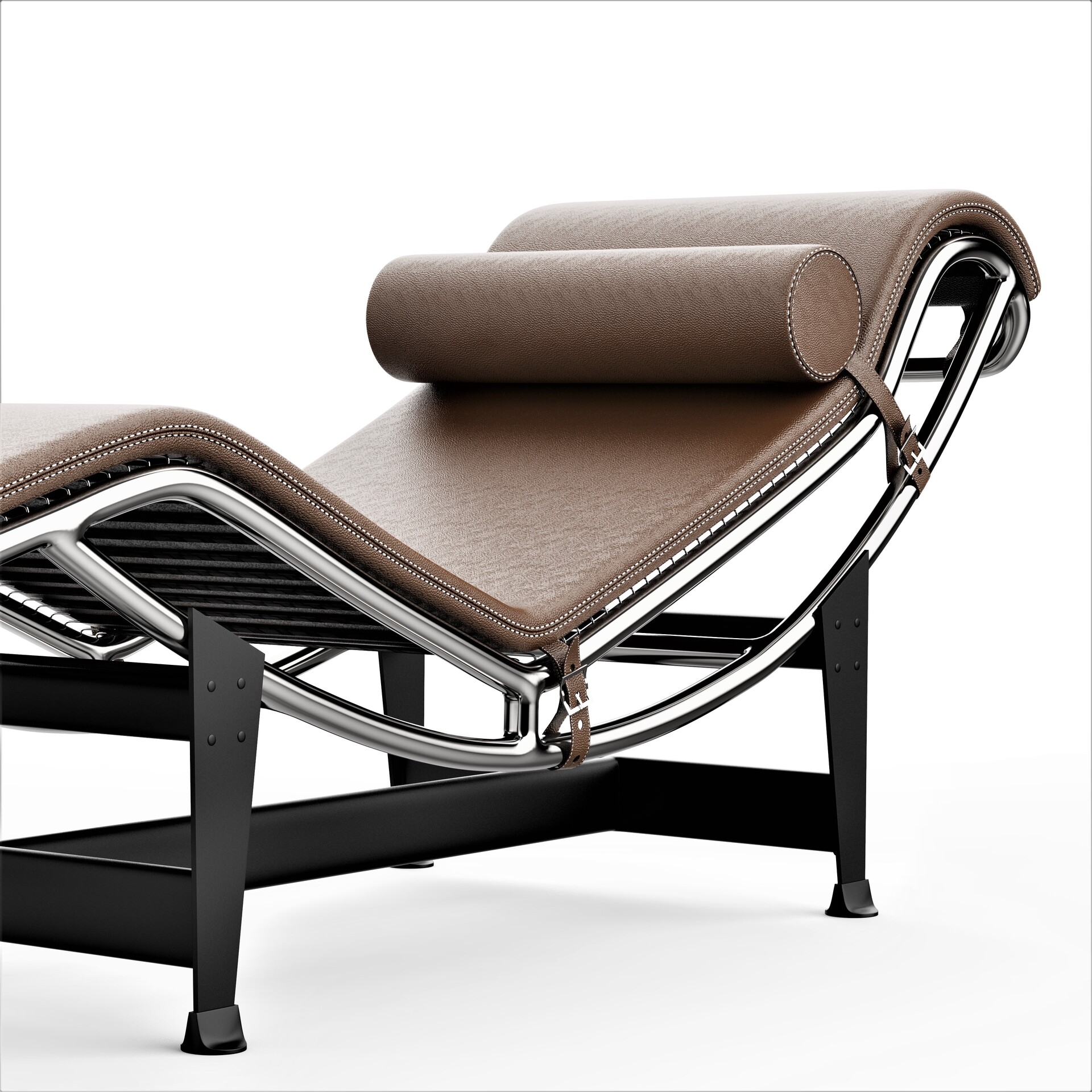 3D Le Corbusier LC4 Chaise Lounge