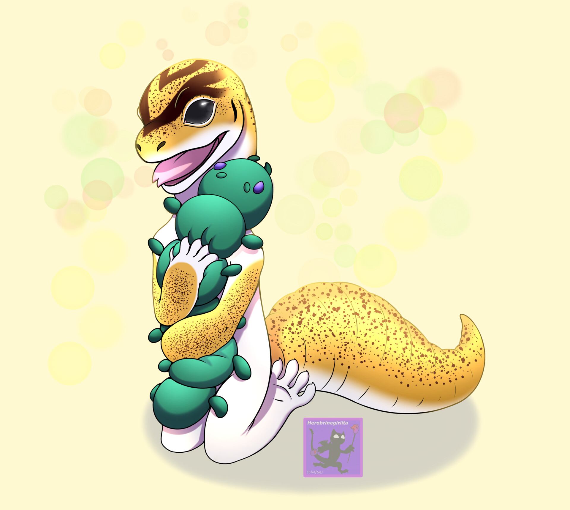 ArtStation Leopard gecko Gideon