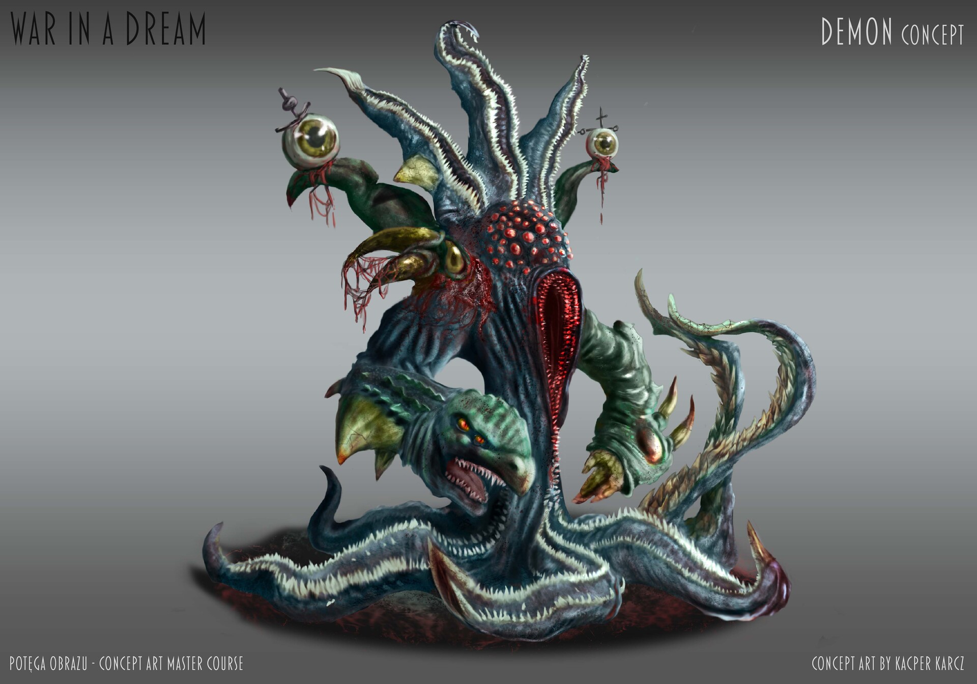 ArtStation - Demon "War in a Dream" game concept art - final boss