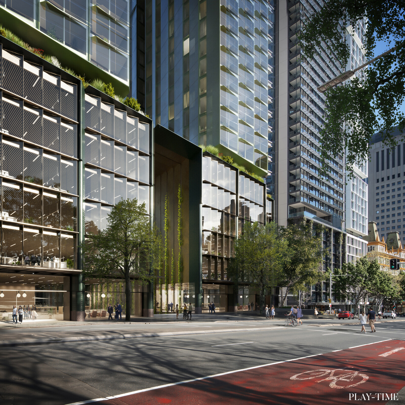 Mixed-use building in Sydney designed by Crone Architects and Andrew Burns Architecture. Image by PLAY-TIME Barcelona
