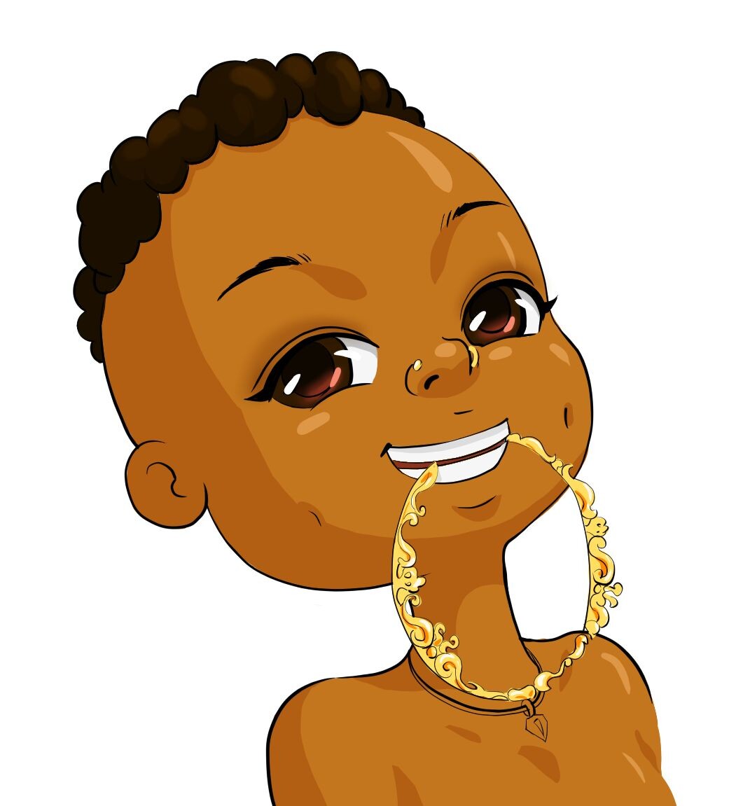 ArtStation - Black Girl Character Cartoon Design
