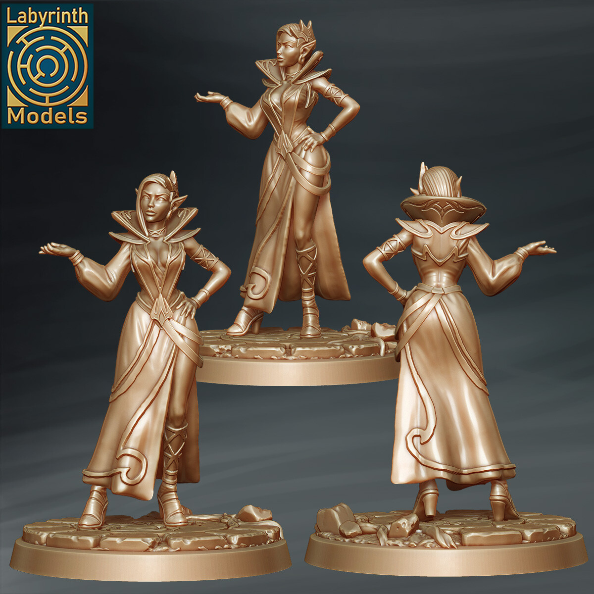 Labyrinth Models - Dark Elf Citizens