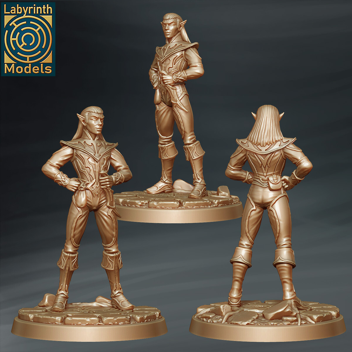 Labyrinth Models - Dark Elf Citizens