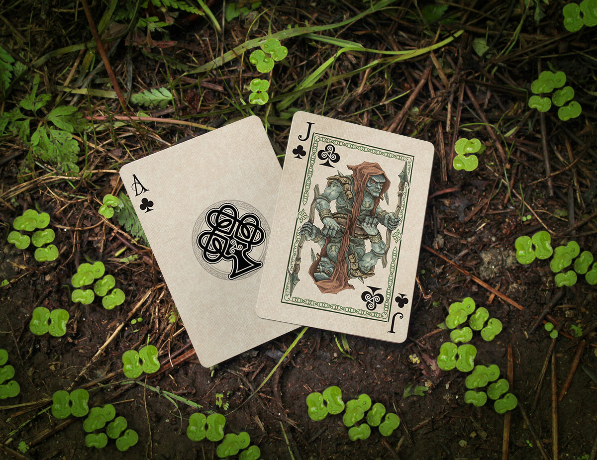 ArtStation Bicycle the Fae playing cards.Design and illustration