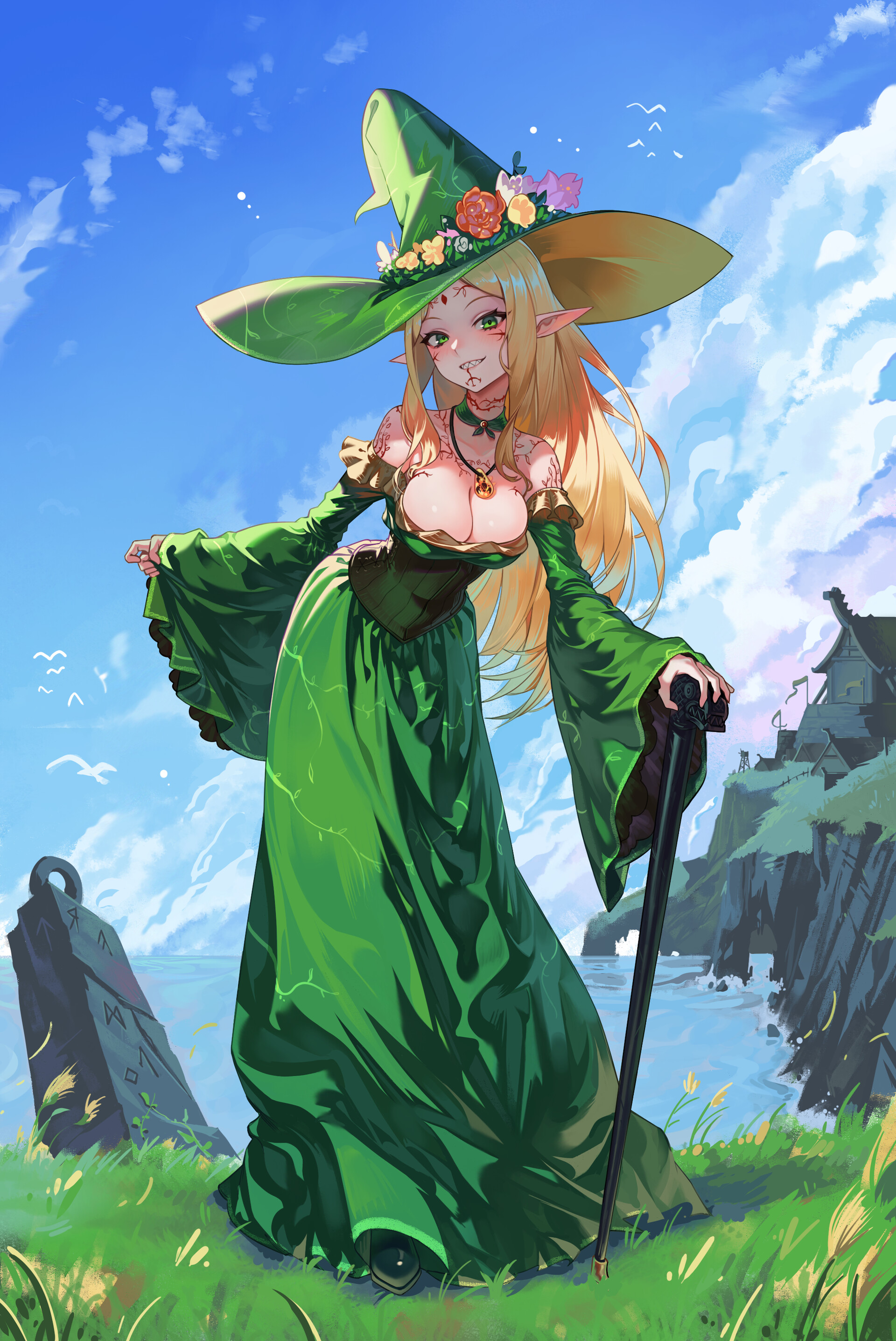 Witch girl by Gemi Ningen. fantasy, witch girl