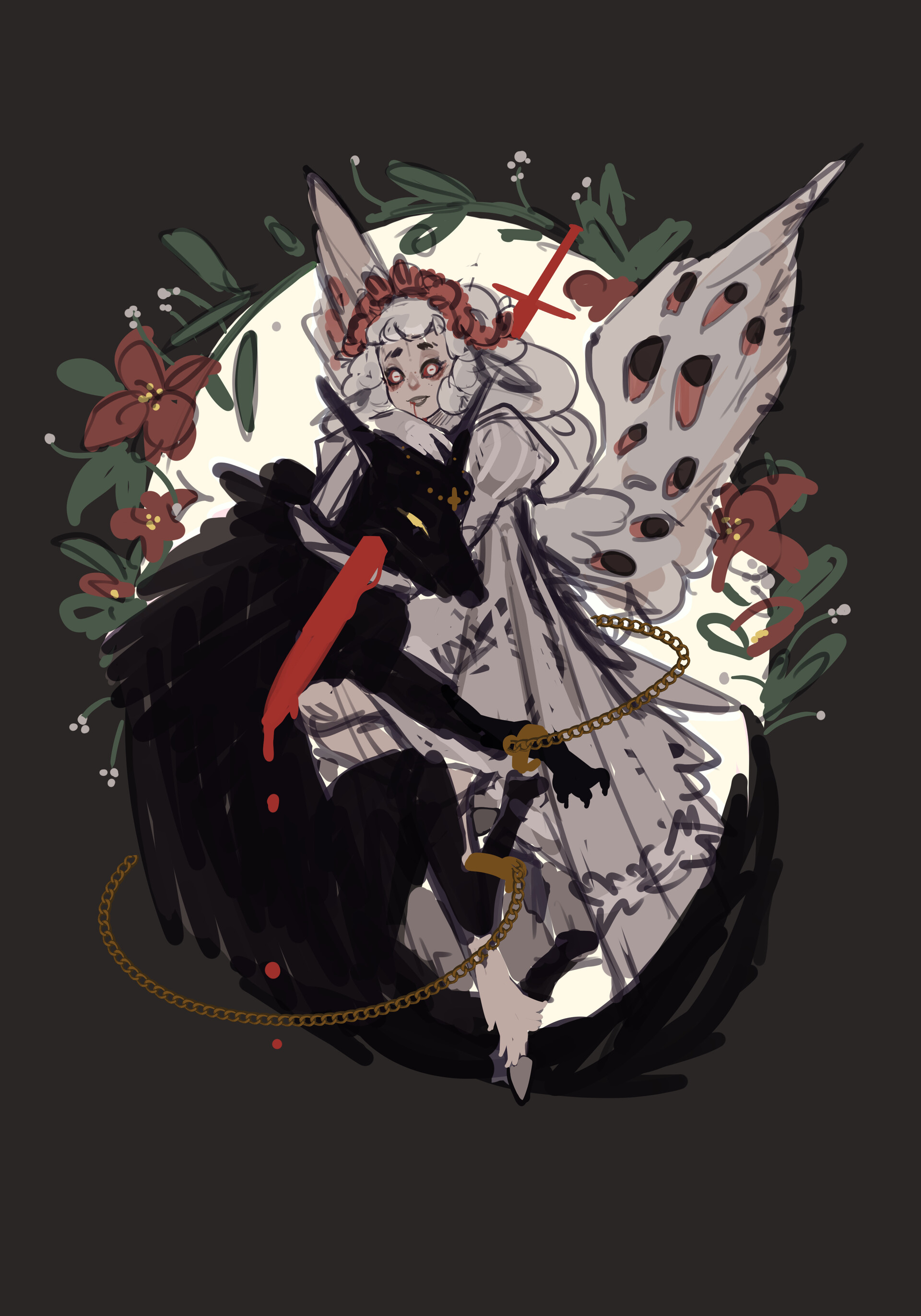 ArtStation Lamb and her Wolf