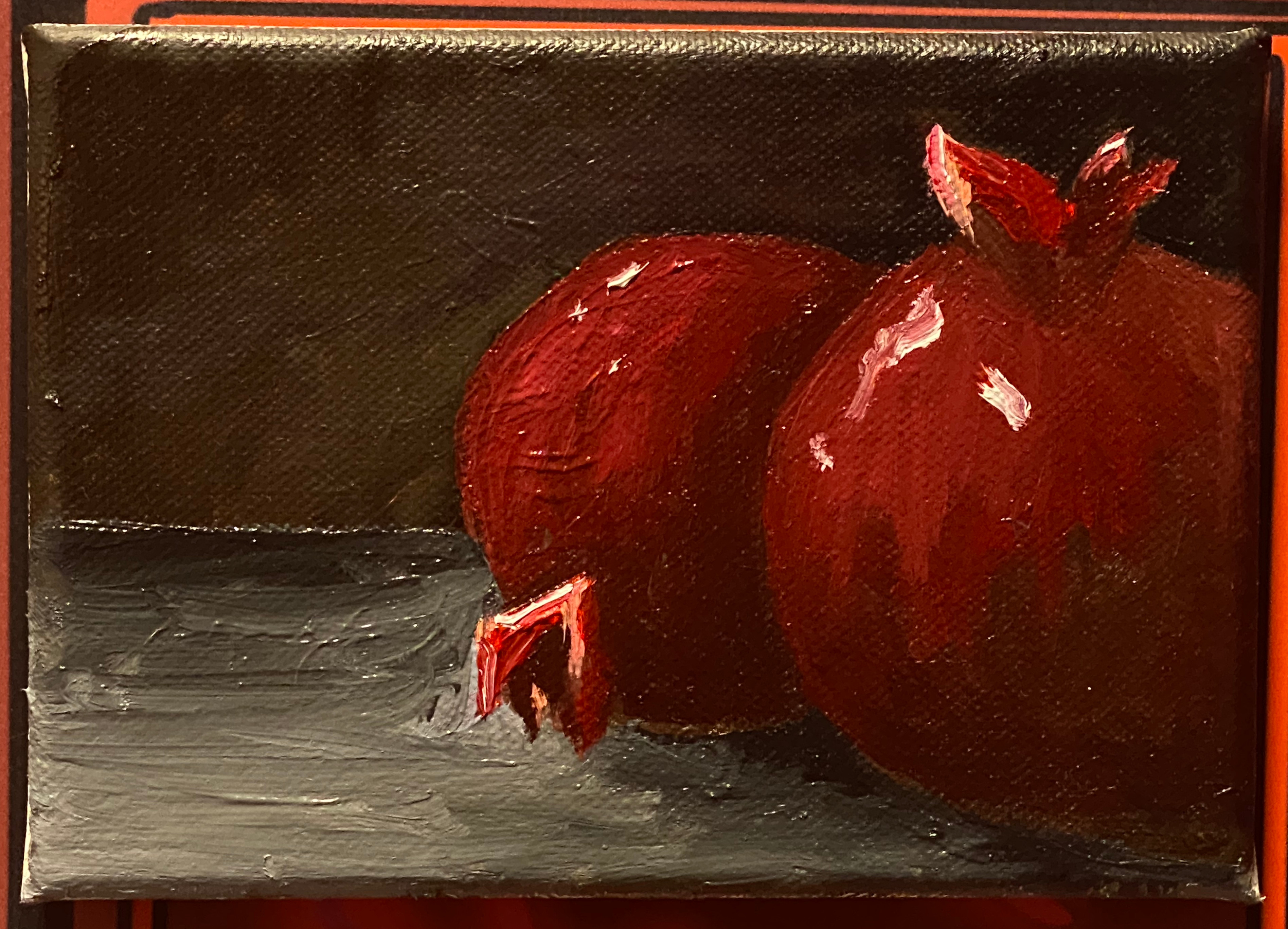 Still life with pomegranates 
10x7