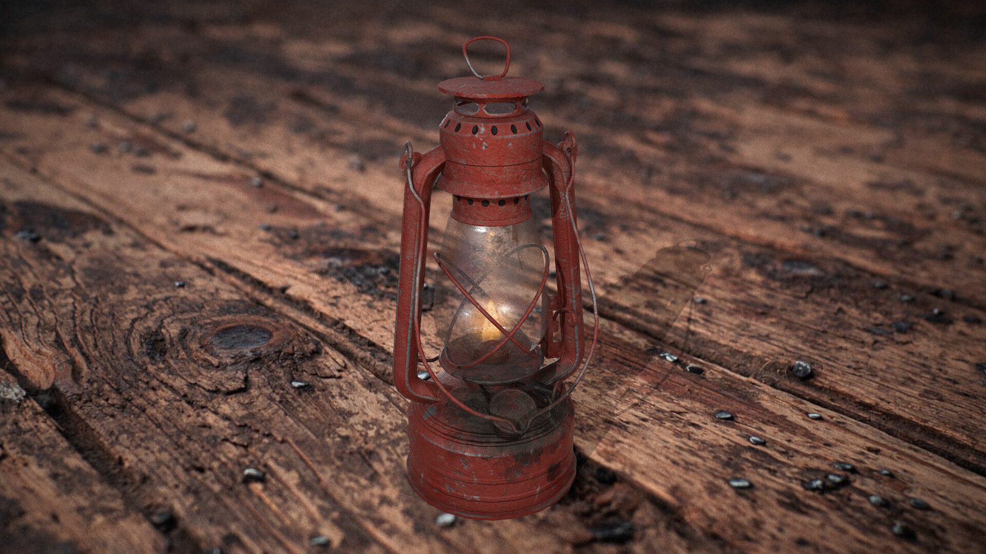 ArtStation Old oil lamp